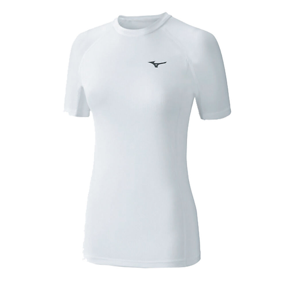 Panske Tričko Mizuno Bio Gear SS Biele Vypredaj WJQC89423